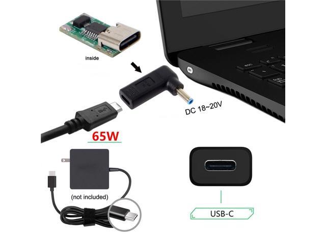 Vszerda USB 3.1 Type C USB-C to DC 4.5mmx3.0mm Adapter Emulator Trigger 90 Degree Angled