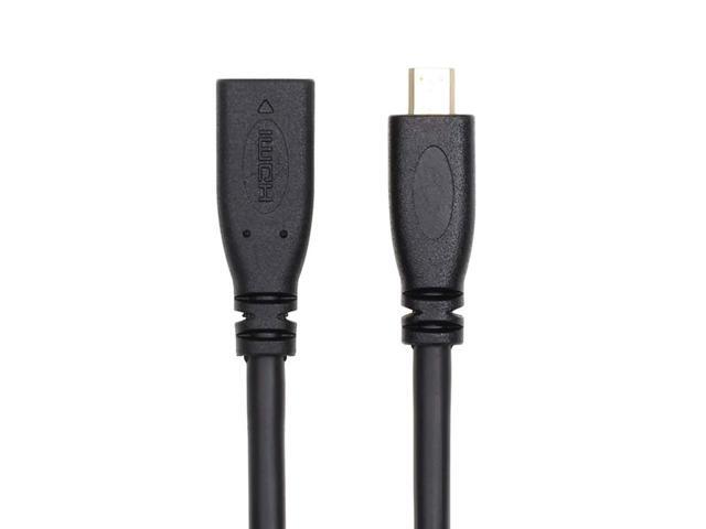 Vszerda 30cm HDMI 1.4 Type D Micro HDMI Male to Micro HDMI Female HDMI Extension Cable