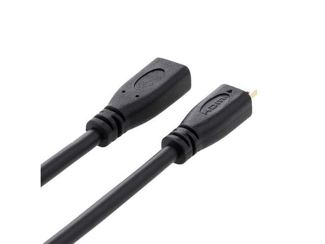 Vszerda 30cm HDMI 1.4 Type D Micro HDMI Male to Micro HDMI Female HDMI Extension Cable