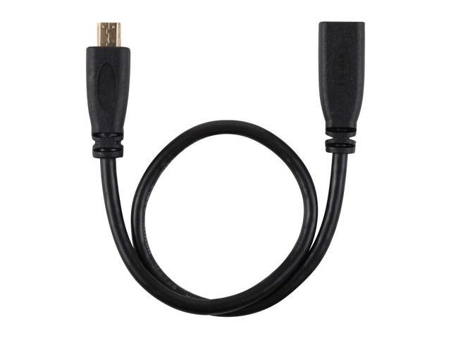 Vszerda 30cm HDMI 1.4 Type D Micro HDMI Male to Micro HDMI Female HDMI Extension Cable