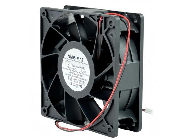 for 4715VL-05W-B70 Cooling Fan, DC 24V 1.20A NMB-MAT Inverter Cooling Fan, 120X120X38mm 2-Wire Cooling Fan
