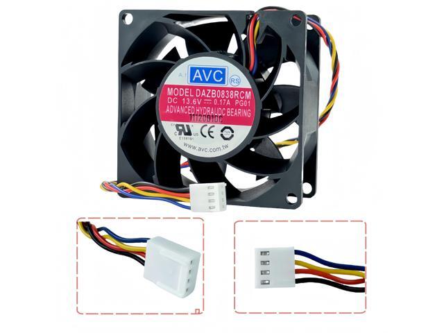 for AVC DAZB0838RCM Cooling Fan DC 13.6V 0.17A 8038 80mm 4-Pin 4-Wire Cooling Fan