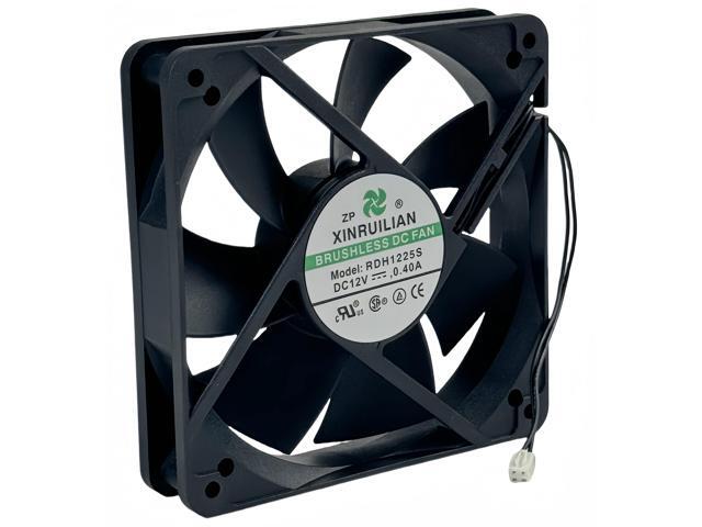 for RDH1225S XINRUILIAN BRUSHLESS DC Fan, 12V 0.40A 120x120x25mm 2-Wire Chassis Cooling Fan