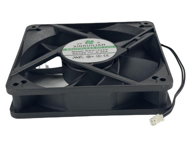 for RDH1225S XINRUILIAN BRUSHLESS DC Fan, 12V 0.40A 120x120x25mm 2-Wire Chassis Cooling Fan