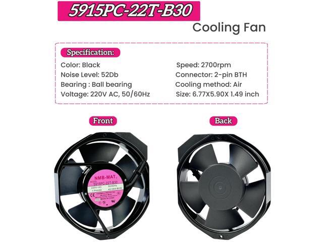 for 5915PC-22T-B30 220V Cooling Fan, 40W/38W 50/60Hz 172X150X38mm Inverter Cooling Fan Enclosure Power Fan 5915PC-22T-B30