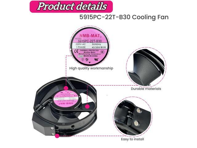 for 5915PC-22T-B30 220V Cooling Fan, 40W/38W 50/60Hz 172X150X38mm Inverter Cooling Fan Enclosure Power Fan 5915PC-22T-B30