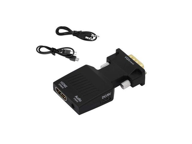 Vszerda VGA to HDMI Adapter 1080P VGA Male to HDMI Female Converter (Cable)