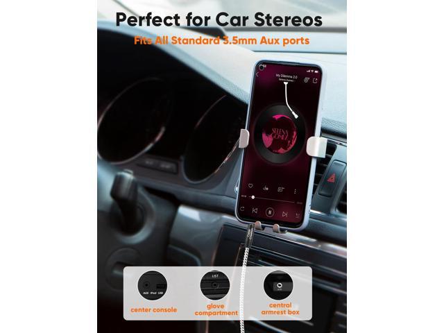 KEHIPI 3.5mm Aux Cable 0.45meter, Short Male to Male 1/8 Audio Auxiliary Cord Braided Hi-Fi Sound for Car, Headphone Jack, Speaker, Home Stereos,...