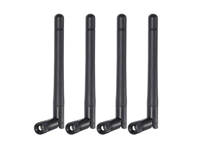 Vszerda Dual Band WiFi 2.4GHz 5GHz 5.8GHz 3dBi MIMO RP-SMA Male Antenna (4-Pack) for WiFi Router Wireless Network Card USB Adapter Security IP...