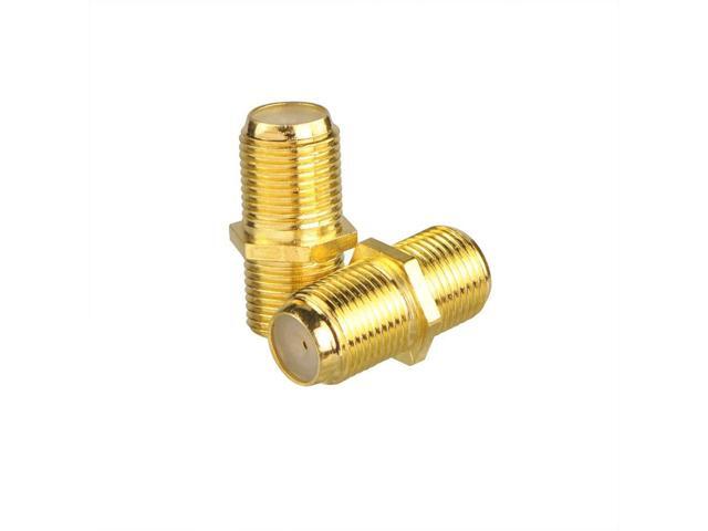 KEHIPI Coaxial Cable Connector, RG6 F-Type Gold Plated Adapter Female to Female Coax Extender TV Cables, 5-Pack