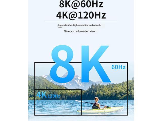 8K HDMI KVM Switch 8K USB KVM HDMI Switch 2x1 HDMI2.1 Ports + 4X USB3.0 KVM Ports,Share 2 Computers one Monitor Switch,Supports 8K 60Hz,4K...