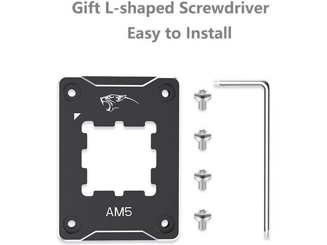 CPU Contact Frame Anti-Bending Buckle for AMD AM5 Aluminum Corrector Bracket Holder,AM5 Full-fit Fixed Non-Marking Mounter Fixing Frame, CPU Cooler...