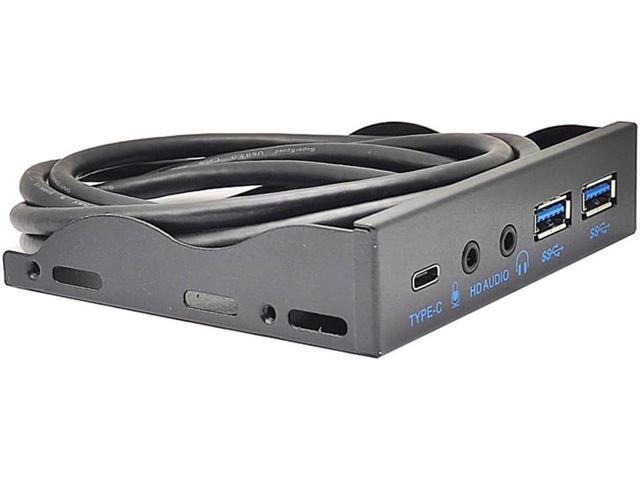 3.5 Inch USB Front Panel Hub of 10Gbps USB-C USB 3.2 Gen 2,2x USB 3.0 Ports and HD Audio Mic of Multi USB Slots, Motherboard USB 20-Pin & USB 3.2...