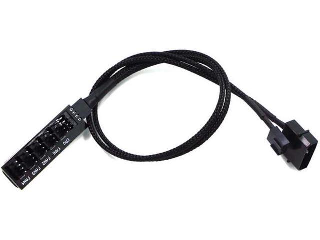 1 to 5 Ports 4 pin PWM Fan Hub Splitter - PWM Regulator 12V CPU Cooler / Case / Chasis Cooling Fan Power Cable Adapter Power By PSU Molex 4pin(12V...