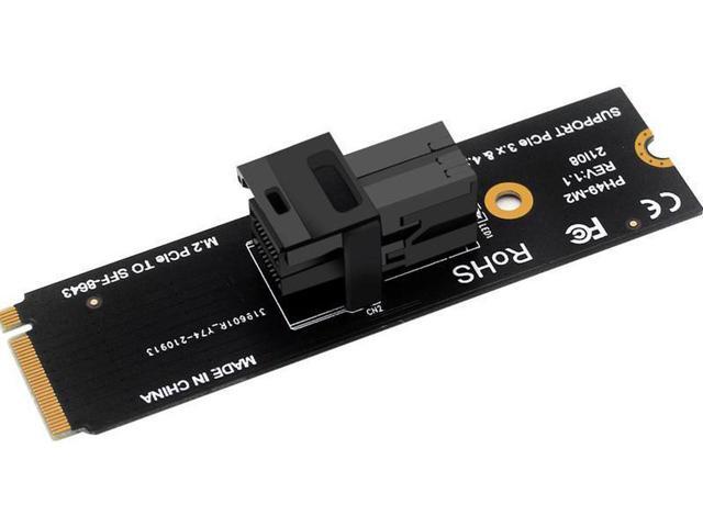 U.2 to M.2 NVMe M-Key NVMe Adapter,M2 to Mini SAS SFF-8643 Expansion Card w/ SFF8643 to SFF-8639 PCIe SSD Adapter Cable for Mainboard Intel SSD 750...
