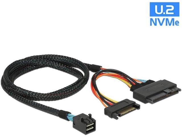 U.2 to M.2 NVMe M-Key NVMe Adapter,M2 to Mini SAS SFF-8643 Expansion Card w/ SFF8643 to SFF-8639 PCIe SSD Adapter Cable for Mainboard Intel SSD 750...
