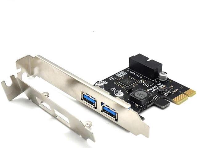 USB 3.0 PCI Express(PCIe) Expansion Card, PCI-e X1 to 4 Ports USB 3.0(2 USB Type-A+USB Internal 20Pin) Controller Card-Build in Self-Powered...
