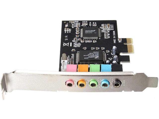 PCIe Sound Card, 5.1 Internal Sound Card for PC Windows 10 w/ Low Profile Bracket, 3D Stereo PCI-e Audio Card, CMI8738 Chip 32/64 Bit Sound Card...