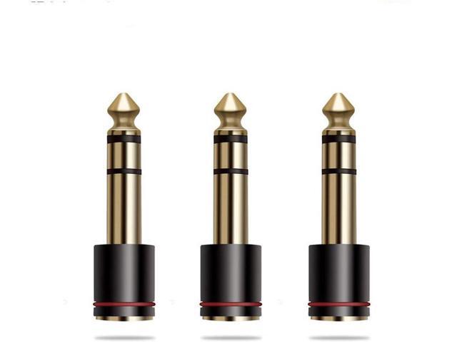 6.35mm Male to 3.5mm Female Audio Adapter,Gold Plated 1/4 plug to 1/8 inch Jack Stereo AUX Adaptor Converter for CD Players,Multimedia...