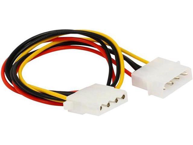 Molex 4pin Internal Power Extension Cable, Computer Power Supply PSU 12V/5V IDE 4-Pin Extender Cord for Hard Drive Disk HDD DVD CD-RW Combo - 14...