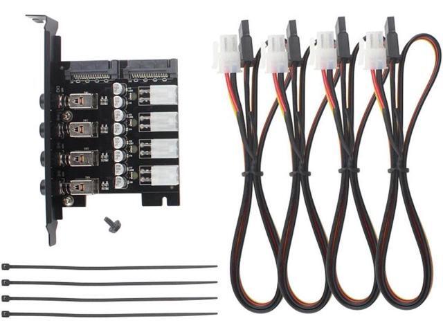 SATA Power Switch Module for 2.5 inch/3.5 inch HDD/SSD, Hard Drive Disk Selector, Controls up to Four HDDs, Intelligent Control Hard Disk Manage...