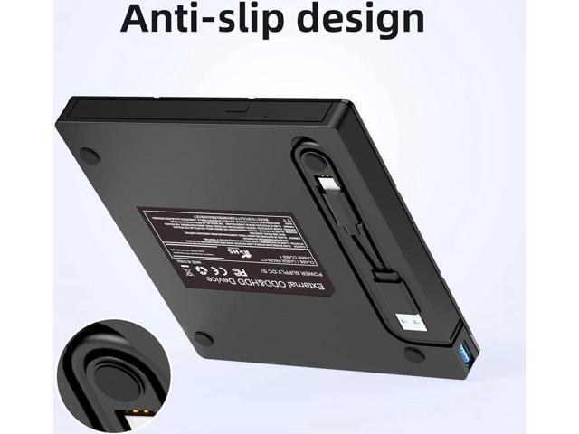 [7 in 1] External CD DVD Drive, USB 3.0 Type-C CD DVD +/- RW Burner - Plug and Play - External Optical DVD CD ROM Drive for Laptop PC Computer, USB...