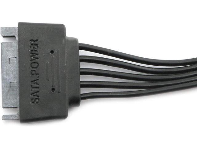Vszerda 15 Pin SATA Power Extension Hard Drive Cable 1 Male to 5 Female Splitter Adapter 24-inch(60CM)