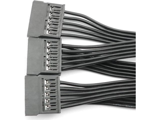 Vszerda 15 Pin SATA Power Extension Hard Drive Cable 1 Male to 5 Female Splitter Adapter 24-inch(60CM)