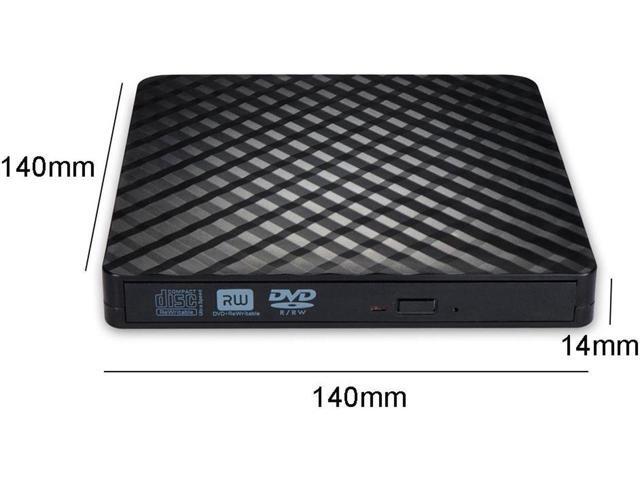 Vszerda External DVD Drive, USB 3.0 External DVD Drive Portable External Optical Drive CD DVD RW ROM Player