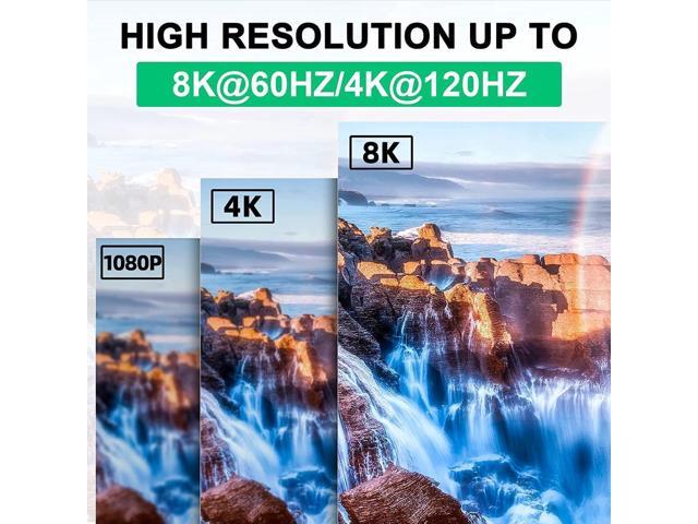 USB C Switch, Bi-Directional USB-C Switcher 2 Computers, USB Type C KVM Switch 8K @60Hz 4K@120Hz Video/10Gbps Data Transfer/100W...