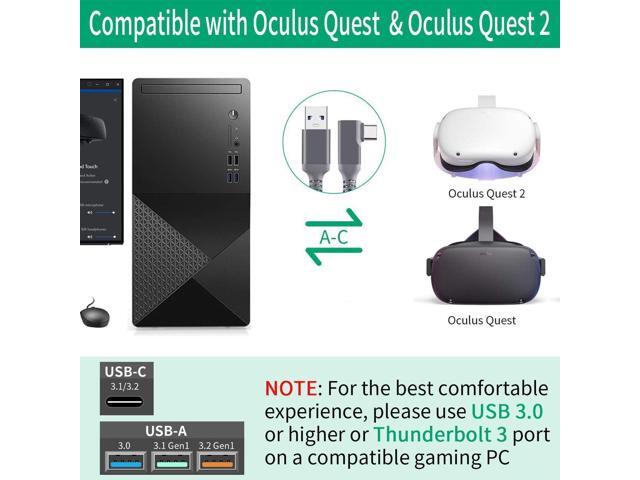 20Feet 6M VR Link Cable Compatible for Oculus Quest 2, USB 3.0 to USB Type C High Speed Data Transfer and Fast Charging USB Type C 3.2 Gen1 Cable...