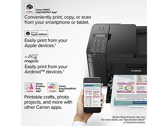 Canon PIXMA TR4720 Wireless All-in-One Printer (Black) - image 4