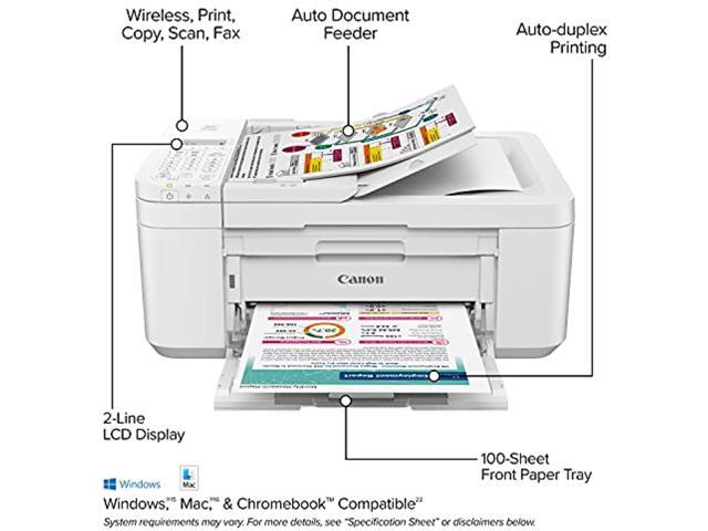 Canon PIXMA TR4720 Wireless All-in-One Printer (White)