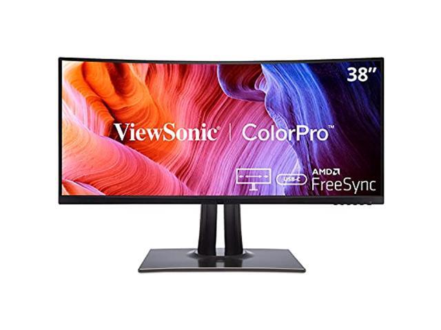 ViewSonic - ColorPro VP3881A 38" LED WQHD Curved Monitor with HDR10 (USB C/HDMI/DisplayPort) - Black - image 7