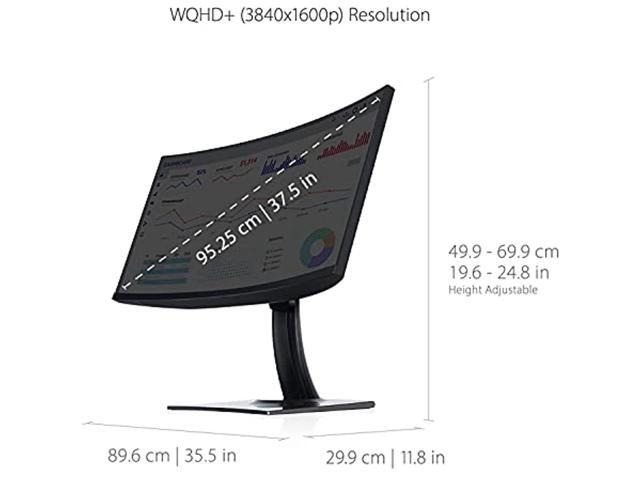ViewSonic - ColorPro VP3881A 38" LED WQHD Curved Monitor with HDR10 (USB C/HDMI/DisplayPort) - Black - image 12
