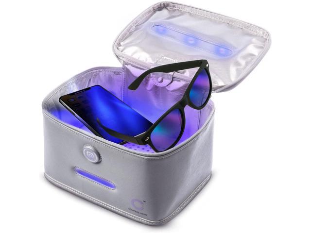 Compass Home UV Light Sanitizer Case, Portable UV-C LED Sterilization Soft Case with Child Lock
