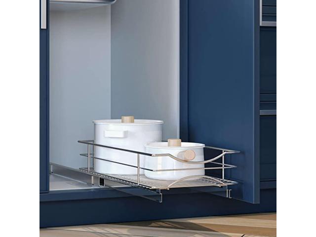 Home Zone Living Pull Out Drawer Cabinet Organizer, 11' W x 21' D