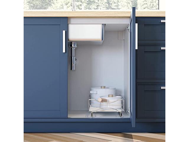 Home Zone Living Pull Out Drawer Cabinet Organizer, 11' W x 21' D