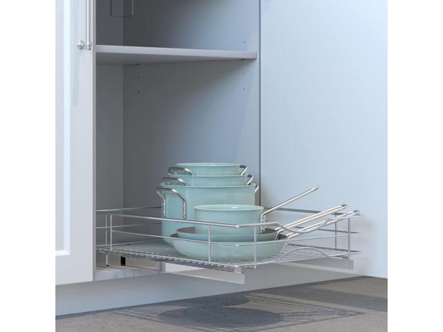 Home Zone Living Pull Out Drawer Cabinet Organizer, 17' W x 21' D