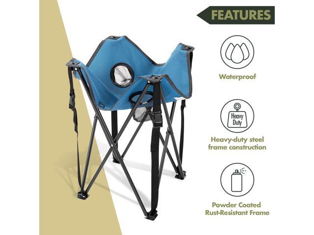 ARROWHEAD OUTDOOR Heavy-Duty Portable Camping Folding Table, 2 Cup Holders, Compact, Square, Carrying Case Included, Steel Frame, High-Grade 600D...