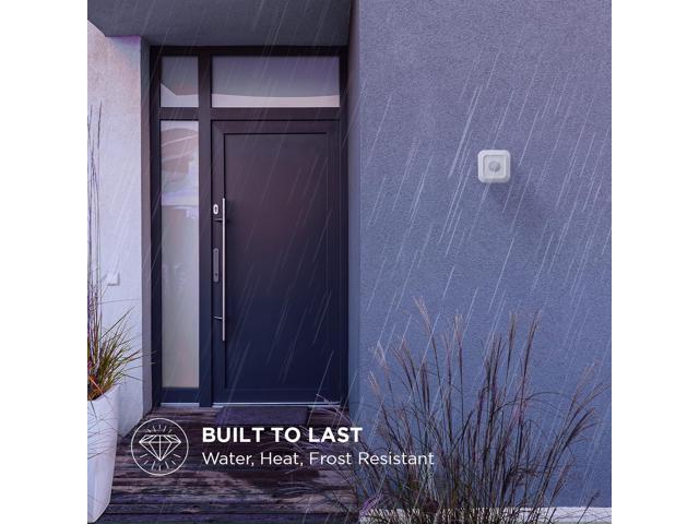 Home Zone Security High Quality Constructed Linkable Flood Light Range Extension Motion Sensor - Energy Efficient, Up to 327ft Transmission...