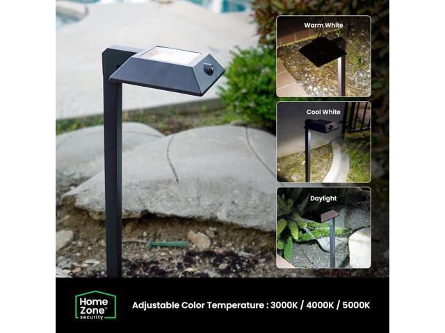 Mesh Linkable Series 4-Pack Solar LED Security Pathway Light w/ LiFePO4 Battery, 300LM, Auto-linking, 110°x16 ft Motion Detection, CCT...