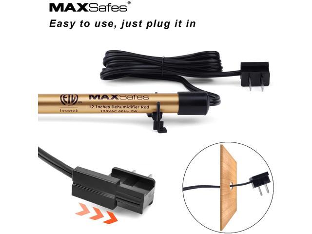 MAXSafes Gun Safe Dehumidifier Rod, Dry Golden Rod - Easy Installation Plug-in Electric Dehumidifier Eliminates Moisture for Gun Safes & Cabinets,...