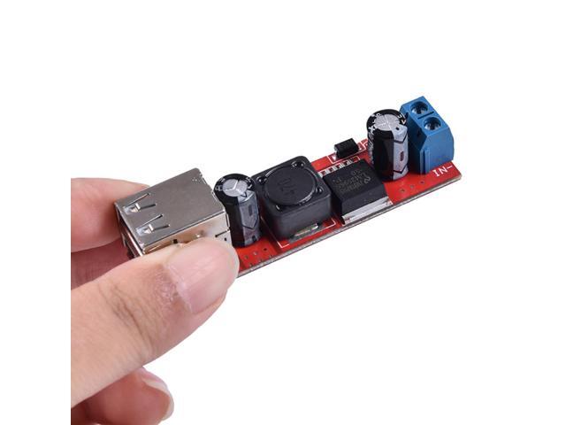 Cargador USB Dual, DC-DC LM2596 mÃ³dulo convertidor de bajada, CC 6V-40V 12V a 5V 3A