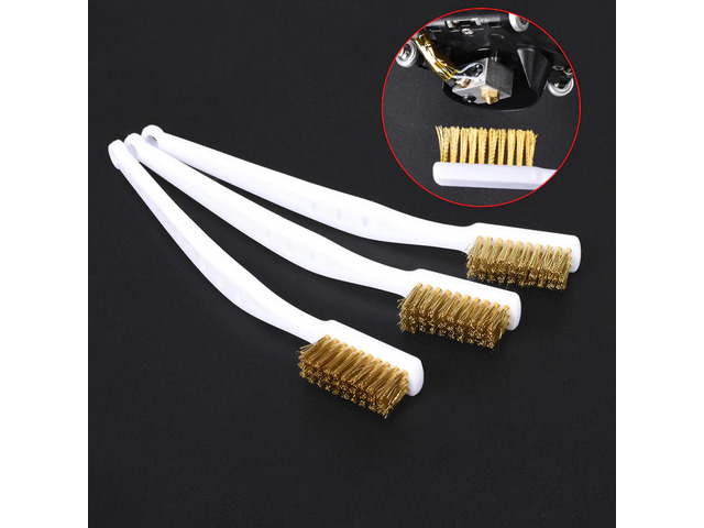 3D Printer Cleaner Tool Copper Wire Toothbrush Copper Brush Handle For Nozzle Heater Block Hotend Cleaning Hot Bed Parts