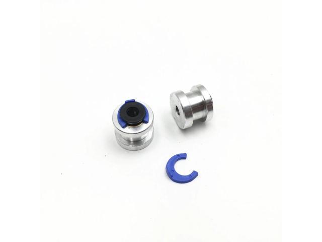 Funssor Reprap 3D printer Titan Extruder Groove Mount Bowden Adaptor with blue clip- 1.75mm/3mm Filament (4mm/6mm OD Tubing)