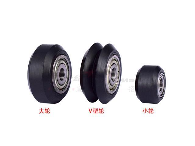 10pcs Openbuilds delrin dual bearing solid pulley wheel delrin idler pulley bearing wheel for creality3D printer accessories