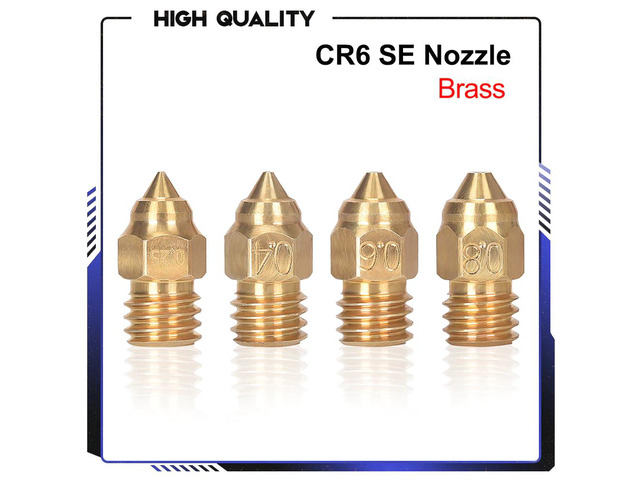 CR6 SE Nozzle 0.4MM 1.75MM M6 Thread 3D Printer Parts For CR6-SE Hotend Ender 3 Serier Extruder Upgrade Kits