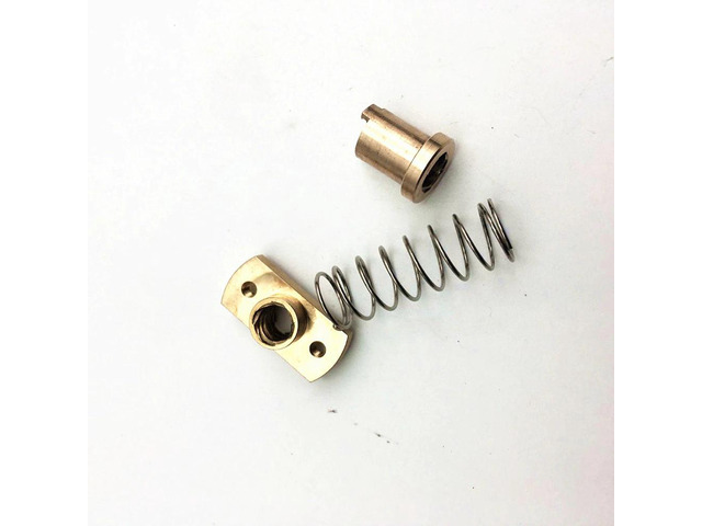 1pcs*anti-back lash TR8 lead screw brass nut for upgrade CR-10/Tornado and clone 3D printer anti backlash Spring Loaded nut