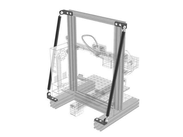 3D Printer Parts Supporting Pull Rod Kit Aluminum Alloy Tie Rod Set Compatible with Creality Ender-3/Ender-3S/Ender-3 Pro